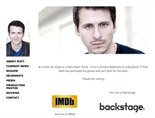 Tablet Screenshot of mattdumont.com